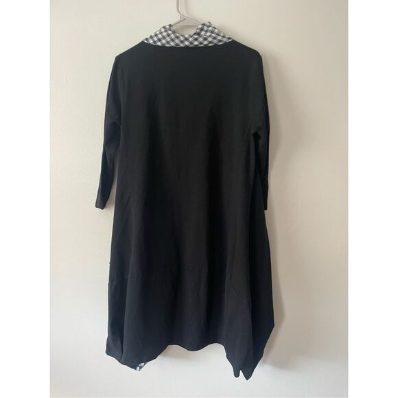 Redwood Court Size Small Long Sleeve Dress Plaid Silk Box NEW - Picture 5 of 5